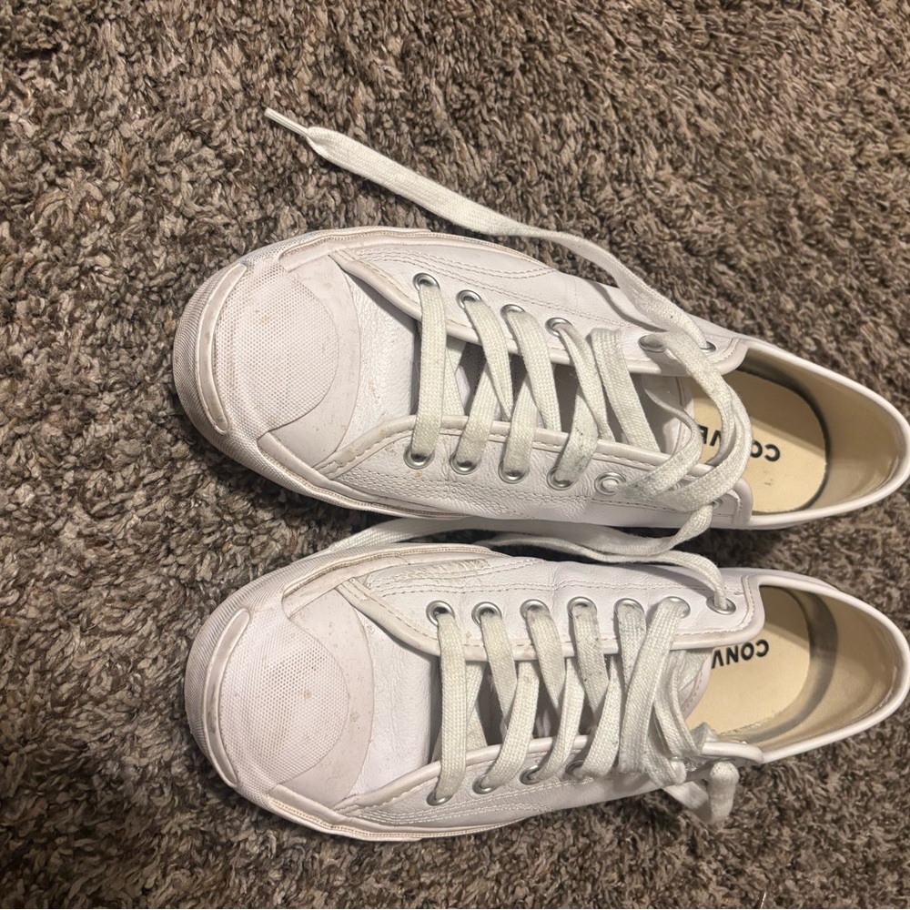 Converse All-White Canvas Sneakers
